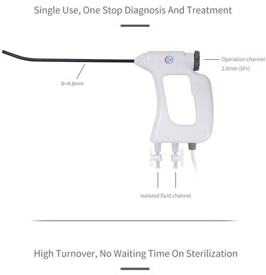 acheter Hystéroscope électronique jetable FDA CE ISO13485 4.8mm pour les procédures endoscopiques de gynécologie online manufacture
