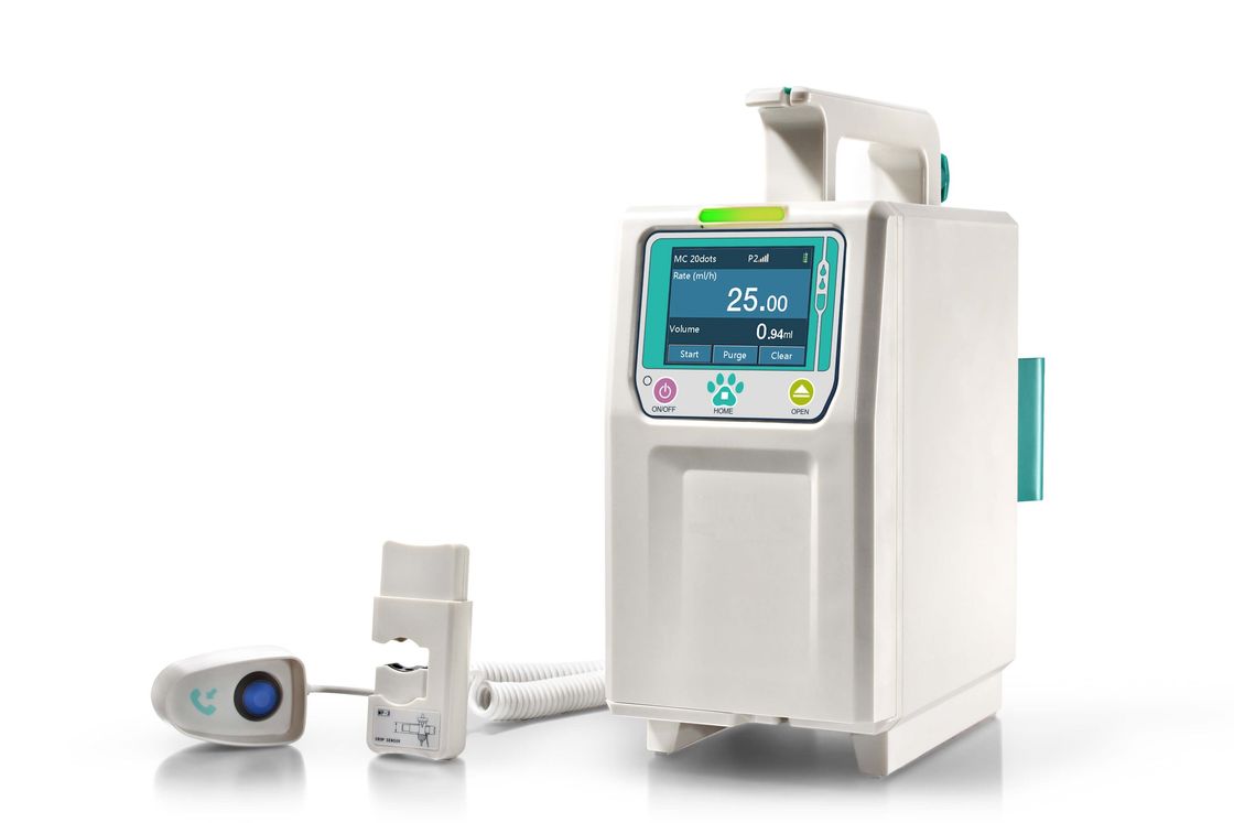 Pompe vétérinaire d'infusion de vétérinaire de matériel médical de contrat à deux voies d'alarme avec 5 modes d'infusion