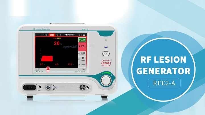 Générateur de lésions RF à 1 canal avec MDR CE pour la gestion de la douleur avec mode de surveillance de l'impédance et de radiofréquence thermique