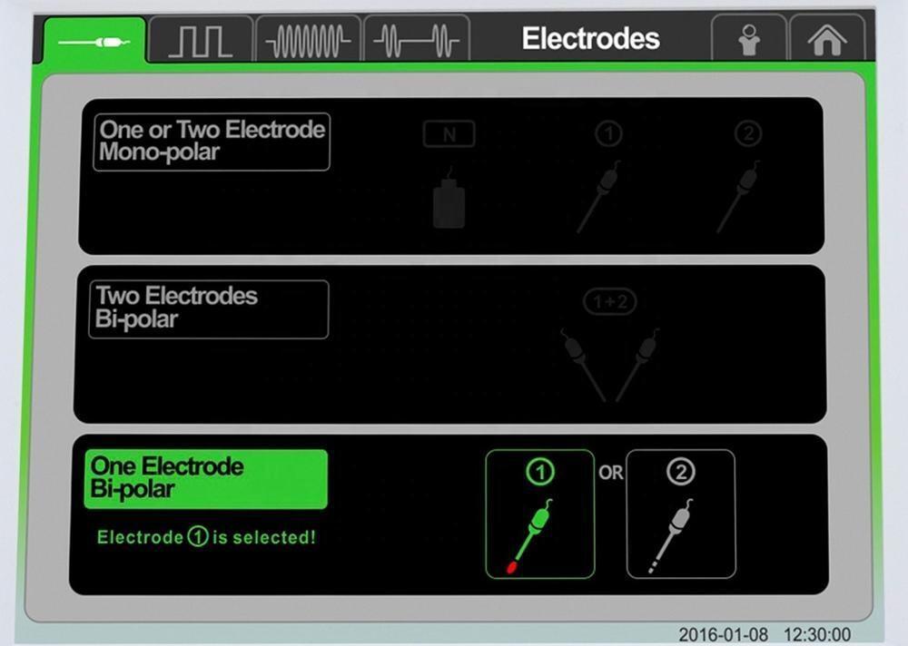 Générateur de lésions RF à 2 canaux avec MDR CE pour la gestion de la douleur, avec surveillance de l'impédance et modes radiofréquence thermique