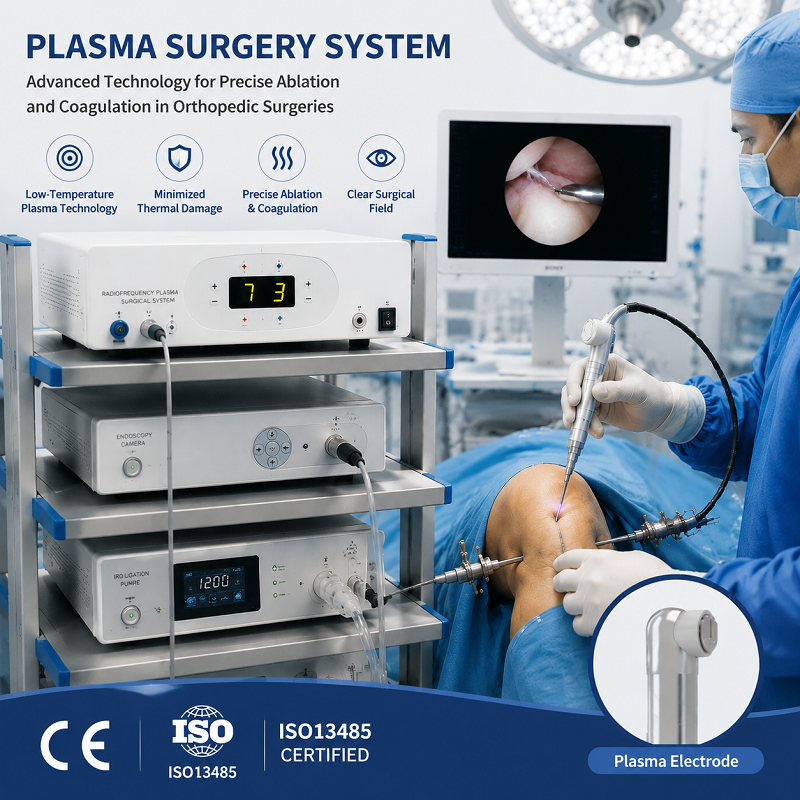 Système de chirurgie arthroscopique au plasma mini-invasive à basse température avec une température de fonctionnement de 40 à 70 ℃ pour électrode chirurgicale au plasma RF