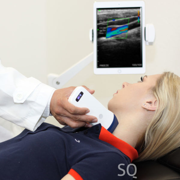 Scanner à ultrasons à sonde linéaire sans fil pour accès vasculaire, bloc nerveux et imagerie musculo-squelettique