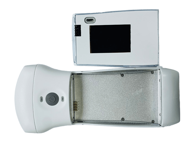 Sonde à ultrasons portable sans fil 3 en 1 à double tête approuvée CE par la FDA avec batterie remplaçable